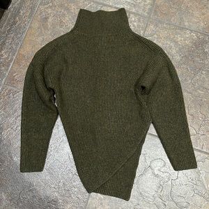 Authentic Proenza Schouler Merino Wool Asymmetric Turtleneck Sweater